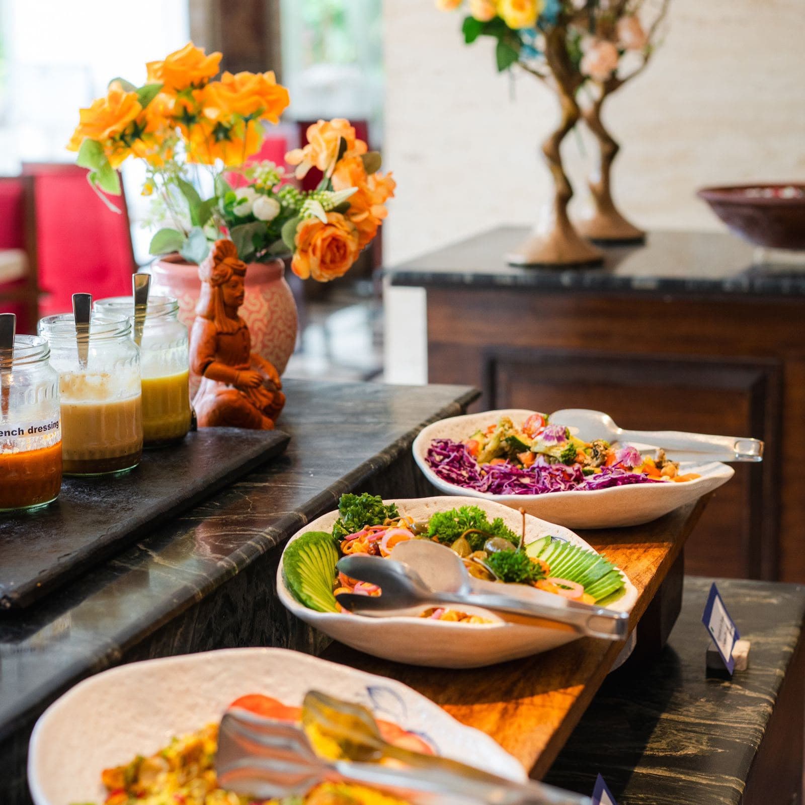 Elegant hospitality service at a corporate dining evening