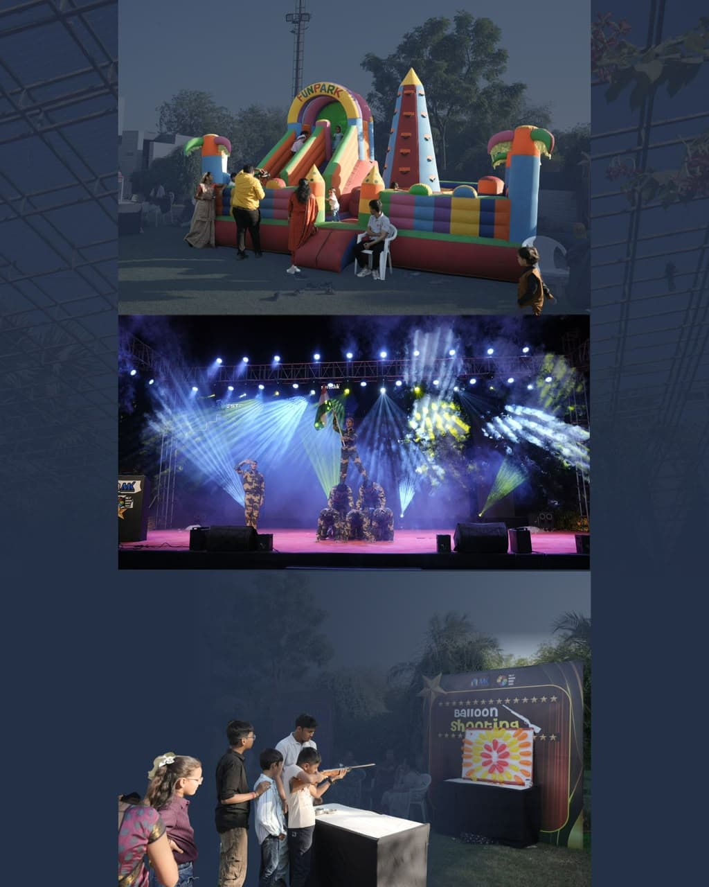 Corporate event staging and decor detail